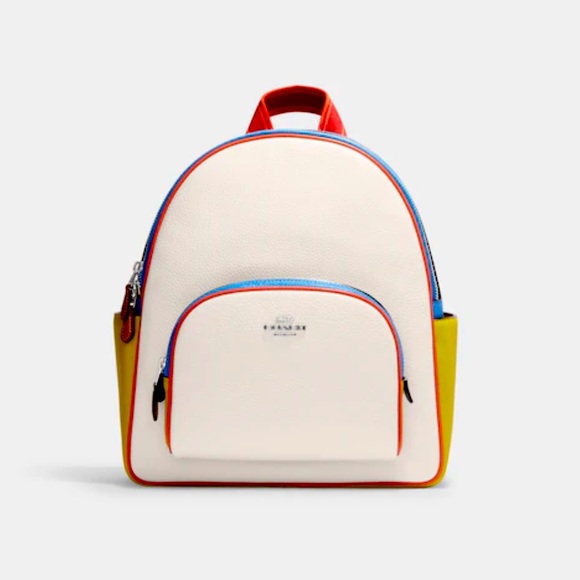 NWT Coach Court Backpack in Colorblock - Picture 3 of 10
